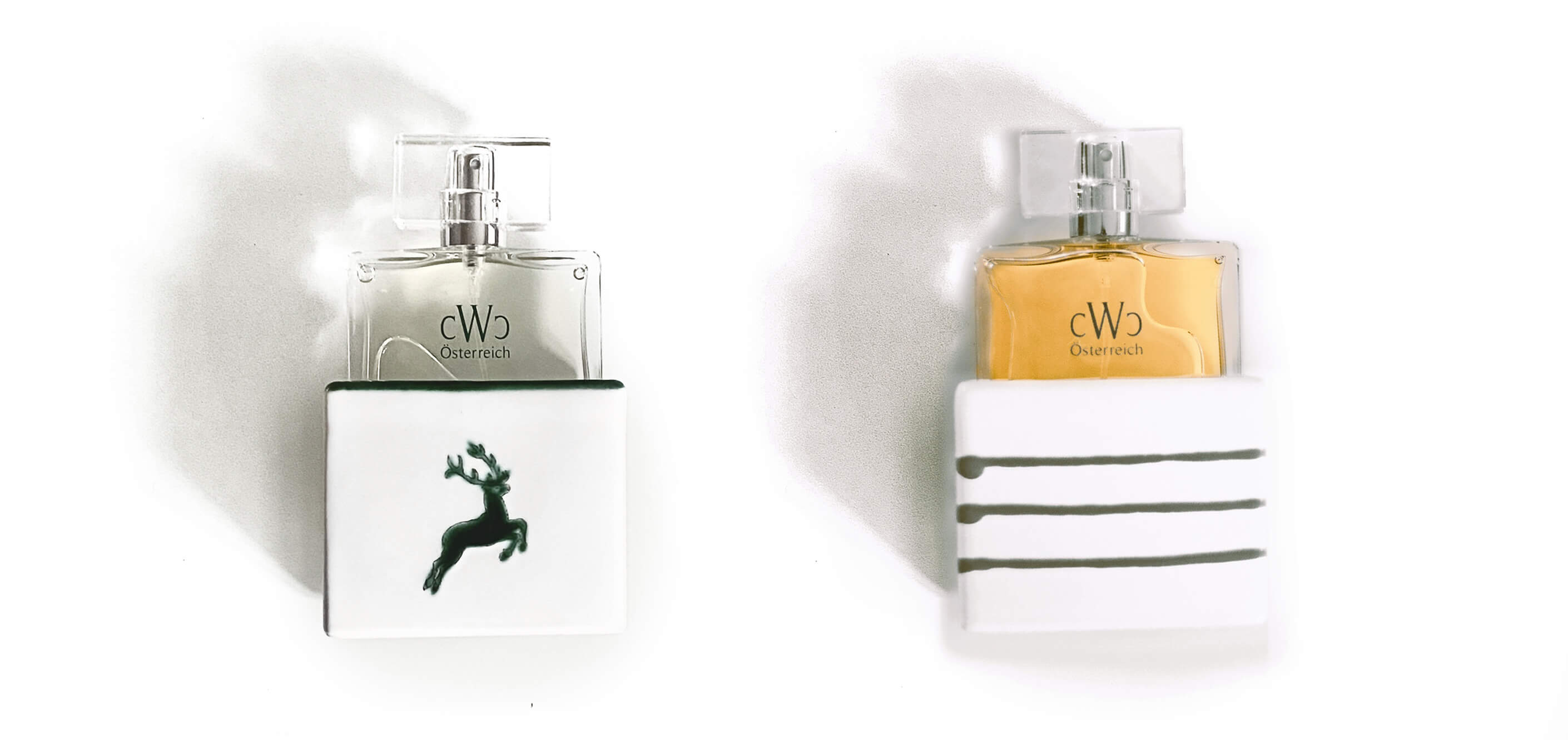 CWC Nischendüfte – Grüner Hirsch & Graugeflammt, Gmundner Keramik Edition – Parfum aus Österreich